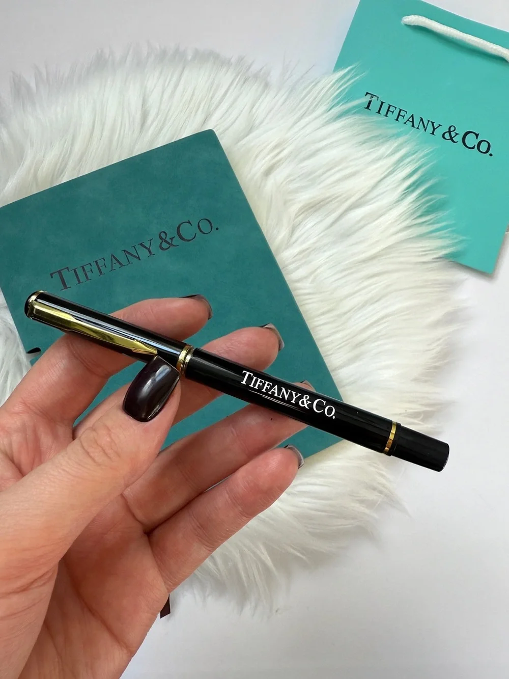 Tiffany Signature Teal Office Notebook with Pen New